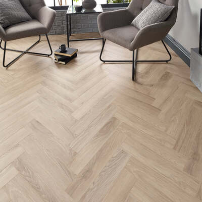 Lusso Siena Malmo Herringbone Laminate Flooring 12mm