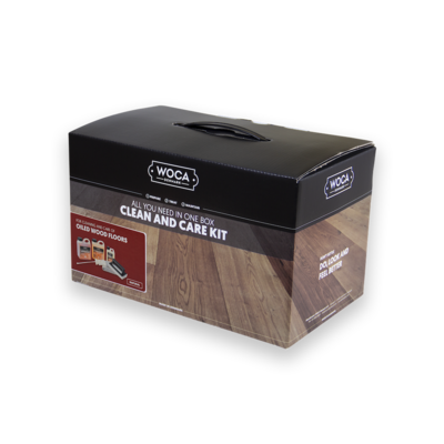 WOCA Clean & Care Maintenance Kit - Natural Oiled Wood Flooring