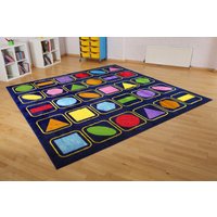 Geometric Shapes Classroom Carpet