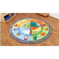 Four Seasons Circular Classroom Carpet