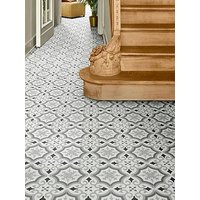 Homemaker Victorian Tile Look Pre-Cut Vinyl Flooring