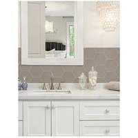 Inhome Hexagon Beige Peel & Stick Luxury Wall Tiles