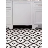 Floor Pops Pack Of 10 Leyton Peel &Amp; Stick Floor Tiles