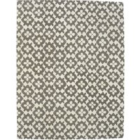 Hand Tufted Diamond Basic Gray 6' x 9' Contemporary Woolen Area Rug Carpet