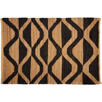 Botin Small Fabric Upholstred Hemp Rug In Multi-Colour